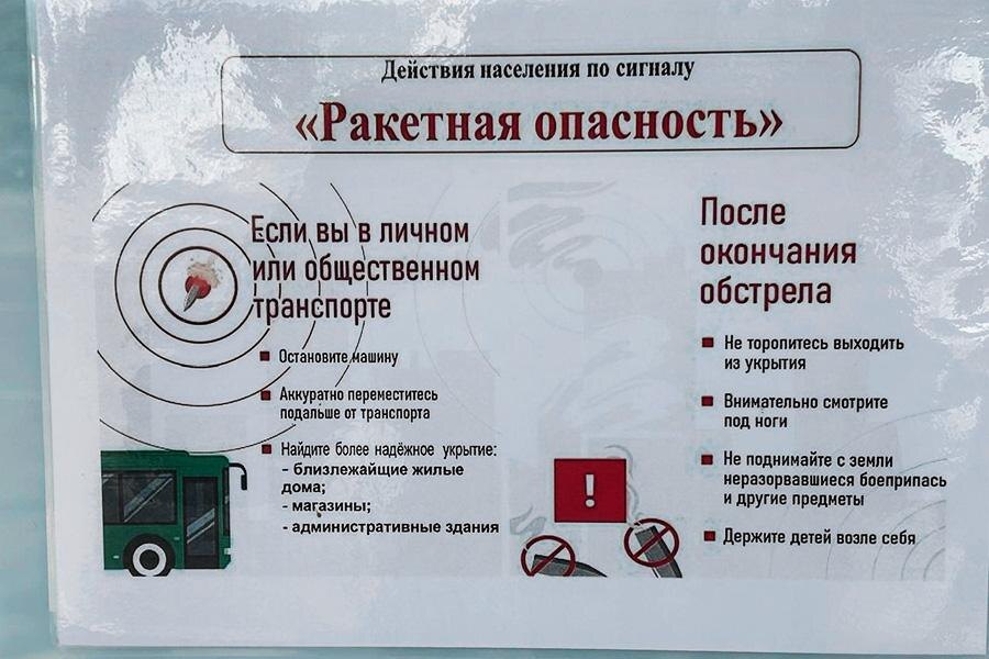 Инструкция о порядке действий в случае поступления сигнала «Ракетная опасность».