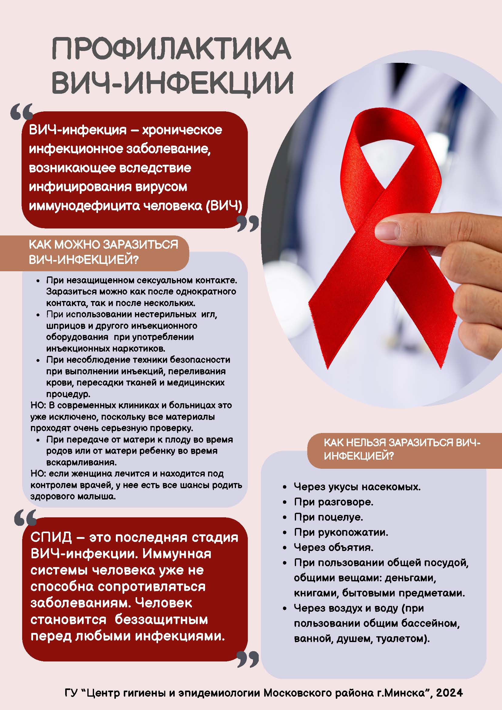 Горячая линия по вопросам ВИЧ инфекции.
